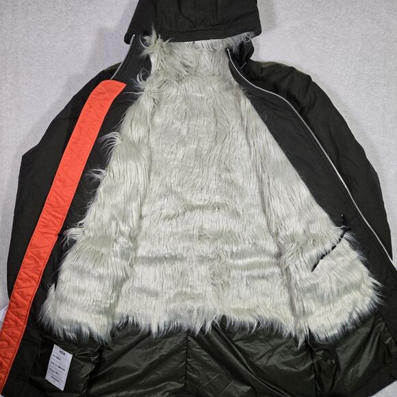 $600 Nike Therma-Fit Parka Coat Green Jacket DD6775-355 Reversible Mens Large - Picture 9 of 12